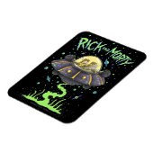 RICK UND MEHR™| Illustrierter Raumflug Magnet (Linke Seite)