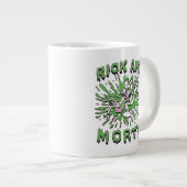 RICK UND MEHR™| In die saure Mehrwertsteuer fallen Jumbo-Tasse (Vorderseite Rechts)
