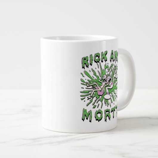 RICK UND MEHR™| In die saure Mehrwertsteuer fallen Jumbo-Tasse (Vorderseite Rechts)