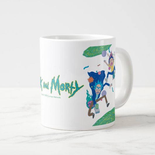 RICK UND MEHR™| Infizierte Portal-Spur Jumbo-Tasse (Vorderseite Rechts)