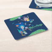 RICK UND MEHR™| Infizierte Portal-Spur Rechteckiger Pappuntersetzer (angewinkelt)