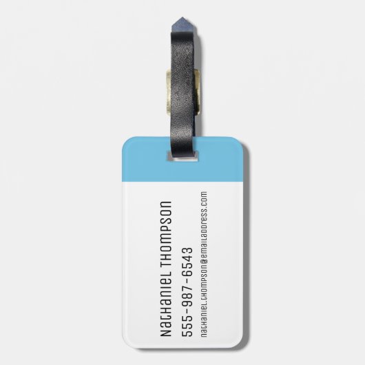 RICK UND MEHR™| Kirkland Herr Meeseeks Gepäckanhänger (Rückseite vertikal)