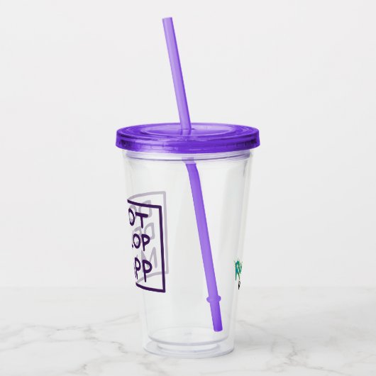 RICK UND MEHR™| MEINE APP NICHT ENTWICKELN ACRYLTRINKBECHER (Links)