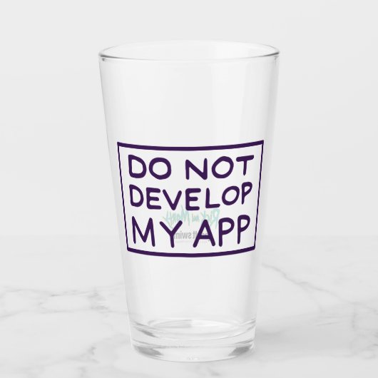 RICK UND MEHR™| MEINE APP NICHT ENTWICKELN GLAS (Vorderseite)