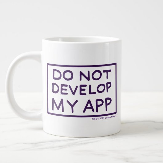 RICK UND MEHR™| MEINE APP NICHT ENTWICKELN Jumbo-Tasse (Links)