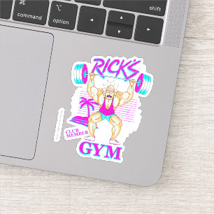 RICK UND MEHR™  Mitglied des Rick's Gym Club Aufkleber