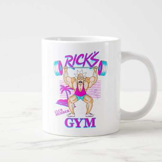 RICK UND MEHR™| Mitglied des Rick's Gym Club Jumbo-Tasse (Rechts)