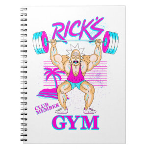 RICK UND MEHR™  Mitglied des Rick's Gym Club Notizblock