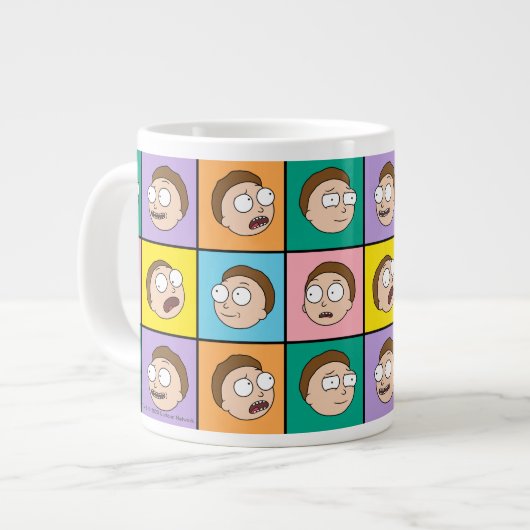RICK UND MEHR™| Morty's Moods Jumbo-Tasse (Vorderseite Links)