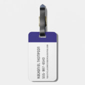 RICK UND MEHR™| Muster der infizierten Zellen Gepäckanhänger (Rückseite vertikal)