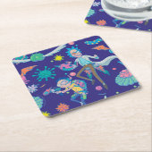 RICK UND MEHR™| Muster der infizierten Zellen Rechteckiger Pappuntersetzer (angewinkelt)