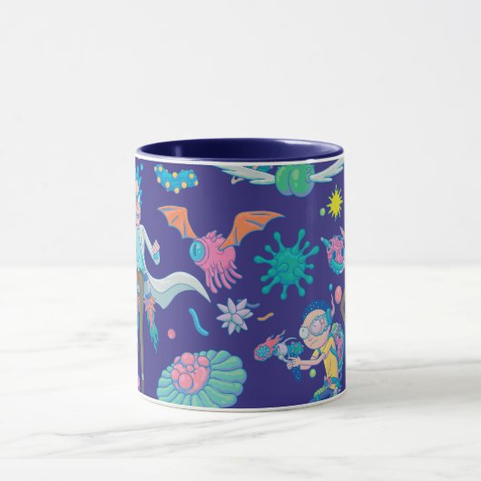 RICK UND MEHR™| Muster der infizierten Zellen Tasse (Zentrum)