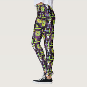 RICK UND MEHR™ Muster des Pickle Rick Portal Leggings