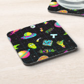 RICK UND MEHR™| Psychedelisches Muster der 3. Sais Getränkeuntersetzer (Linke Seite)