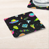 RICK UND MEHR™| Psychedelisches Muster der 3. Sais Rechteckiger Pappuntersetzer (angewinkelt)