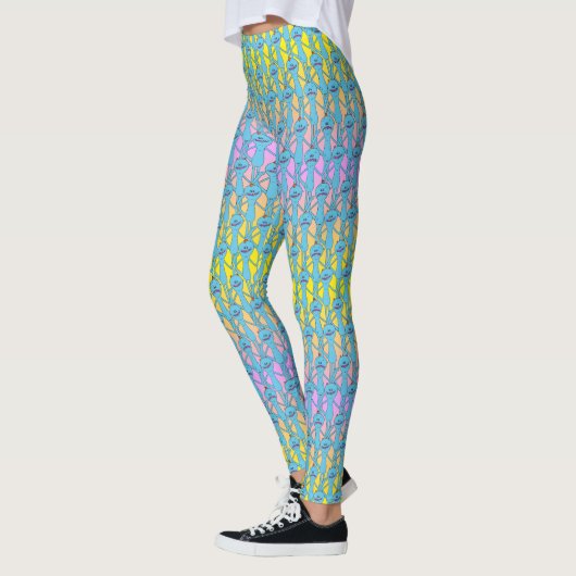 RICK UND MEHR™| Rainbow Herr Meeseeks Pattern Leggings (Links)