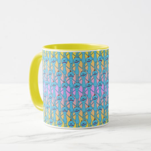 RICK UND MEHR™| Rainbow Herr Meeseeks Pattern Tasse (Vorderseite Links)