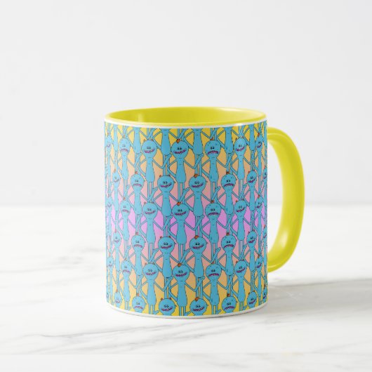 RICK UND MEHR™| Rainbow Herr Meeseeks Pattern Tasse (VorderseiteRechts)