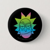 RICK UND MEHR™| Rainbow Rick Head Button (Vorderseite)
