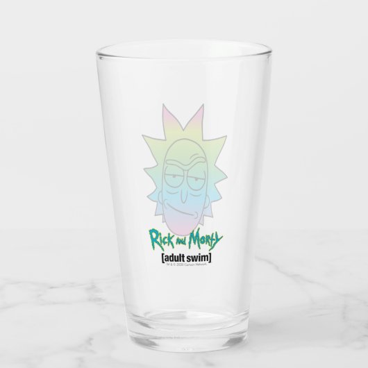 RICK UND MEHR™| Rainbow Rick Head Glas (Rückseite)