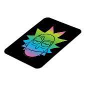RICK UND MEHR™| Rainbow Rick Head Magnet (Linke Seite)