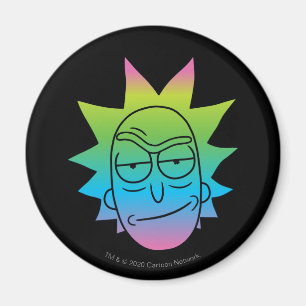 RICK UND MEHR™  Rainbow Rick Head Magnet