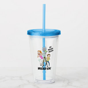 RICK UND MEHR™ Rick, Morty und Sommer Acryltrinkbecher