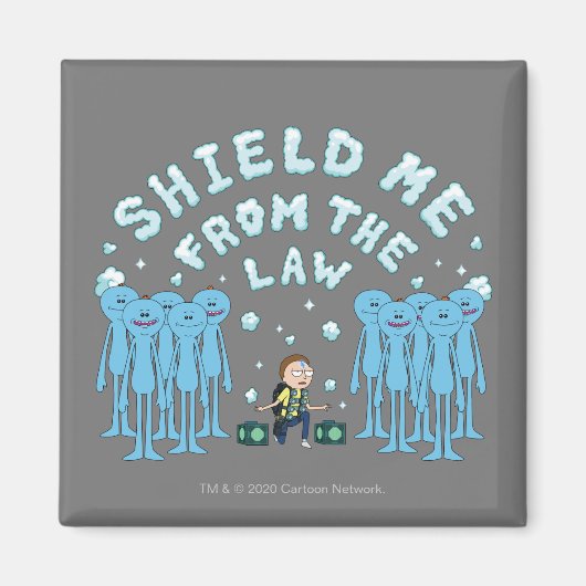 RICK UND MEHR™| Schutz vor dem Gesetz Magnet (Vorne)