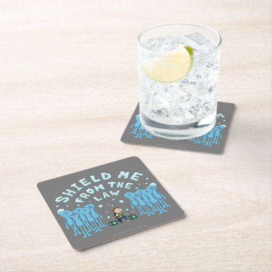 RICK UND MEHR™| Schutz vor dem Gesetz Rechteckiger Pappuntersetzer (Vor Ort)