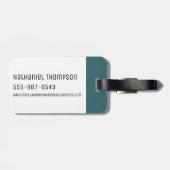 RICK UND MEHR™| Solenya - Der Pickle Man Gepäckanhänger (Rückseite horizontal)