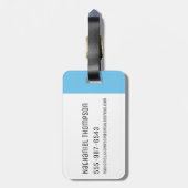 RICK UND MEHR™| Stilisierter Morty Fly Quote Gepäckanhänger (Rückseite vertikal)