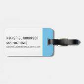 RICK UND MEHR™| Stilisierter Morty Fly Quote Gepäckanhänger (Rückseite horizontal)