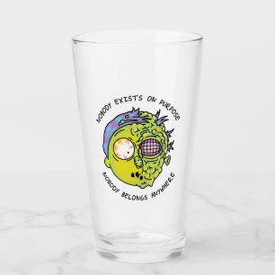 RICK UND MEHR™  Stilisierter Morty Fly Quote Glas