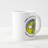 RICK UND MEHR™| Stilisierter Morty Fly Quote Jumbo-Tasse (Vorderseite Rechts)