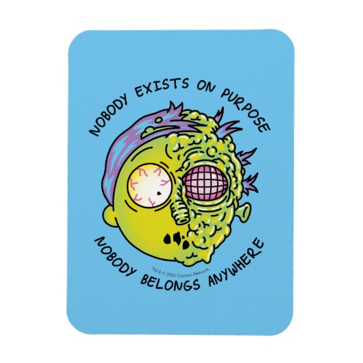 RICK UND MEHR™| Stilisierter Morty Fly Quote Magnet (Vertikal)