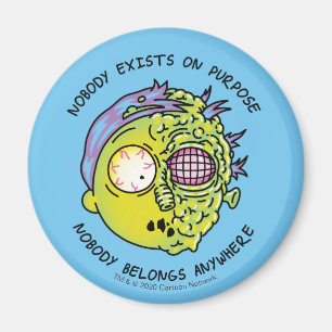 RICK UND MEHR™  Stilisierter Morty Fly Quote Magnet