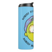 RICK UND MEHR™| Stilisierter Morty Fly Quote Thermosbecher (Nach links gedreht)
