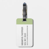 RICK UND MEHR™| Umdreh des Gurtes Gepäckanhänger (Rückseite vertikal)