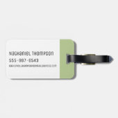 RICK UND MEHR™| Umdreh des Gurtes Gepäckanhänger (Rückseite horizontal)