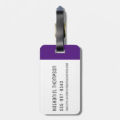 RICK UND MEHR™| Wubba Lubba Dub Gepäckanhänger (Rückseite vertikal)