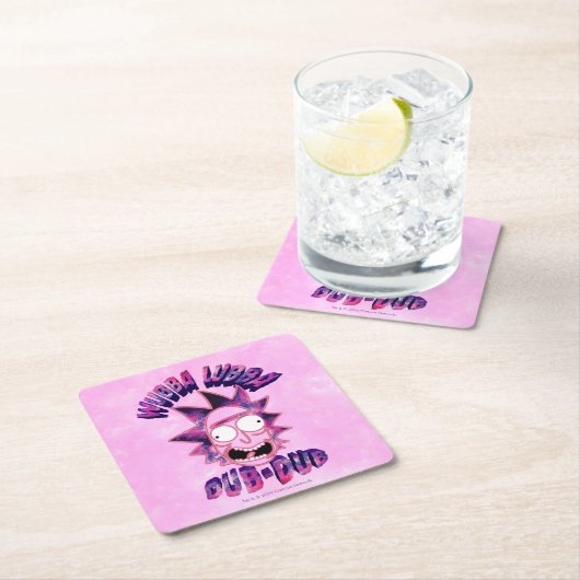 RICK UND MEHR™| Wubba Lubba Dub Rechteckiger Pappuntersetzer (Vor Ort)