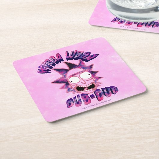 RICK UND MEHR™| Wubba Lubba Dub Rechteckiger Pappuntersetzer (angewinkelt)