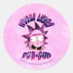 RICK UND MEHR™  Wubba Lubba Dub Runder Aufkleber