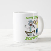 RICK UND MEHR™| Zeit zum Schwifzen Jumbo-Tasse (Vorderseite Rechts)