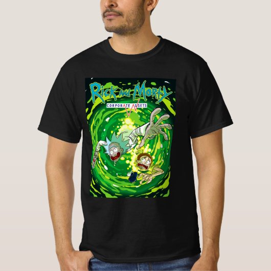 Rick und Moral lustig T-Shirt (Vorderseite)