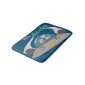 RICK UND MORTY™ | Abfliegen im Raumschiff Badematte (Schrägansicht)