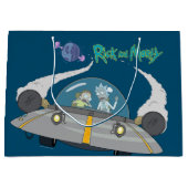 RICK UND MORTY™ | Abfliegen im Raumschiff Große Geschenktüte (Vorderseite)