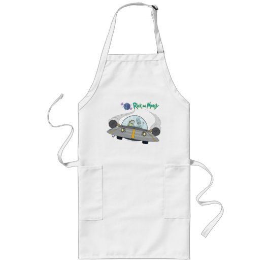 RICK UND MORTY™ | Abfliegen im Raumschiff Lange Schürze (Vorne)