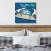 RICK UND MORTY™ | Abfliegen im Raumschiff Leinwanddruck (Insitu (Schlafzimmer))