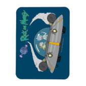 RICK UND MORTY™ | Abfliegen im Raumschiff Magnet (Vertikal)